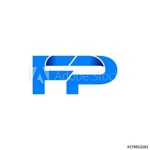 FP Logo - fp logo initial logo vector modern blue fold style - Buy this stock ...