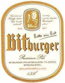 Bitburger Logo - Bitburger Pilsner 11g 88 pints 4.8% Events Team