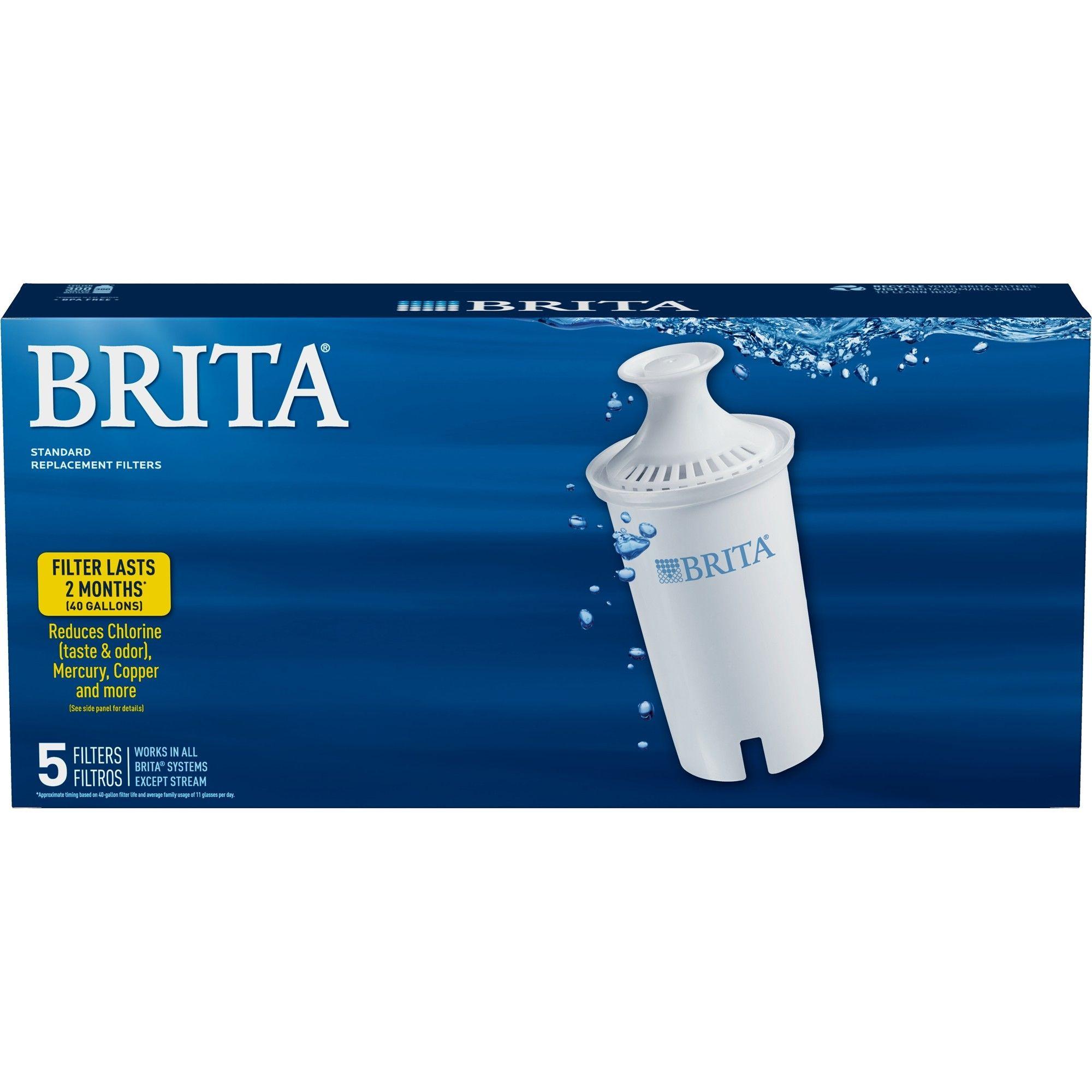 Britta Logo - Brita Pitcher Replacement Filter, 5 filters