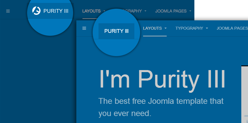 III Logo - How to customize Purity III Joomla template | Joomla Templates and ...