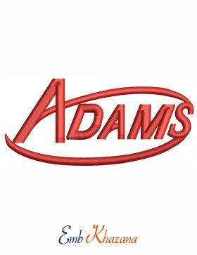 Adams Logo - Adams logo embroidery design