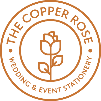 Stationery Logo - The Copper Rose - Luxury Wedding and Event Stationery - Logo Design ...
