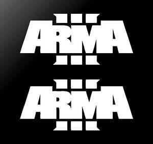 III Logo - Arma III Logo Decals Arma 3 Vinyl Decals Car Window Laptop Stickers