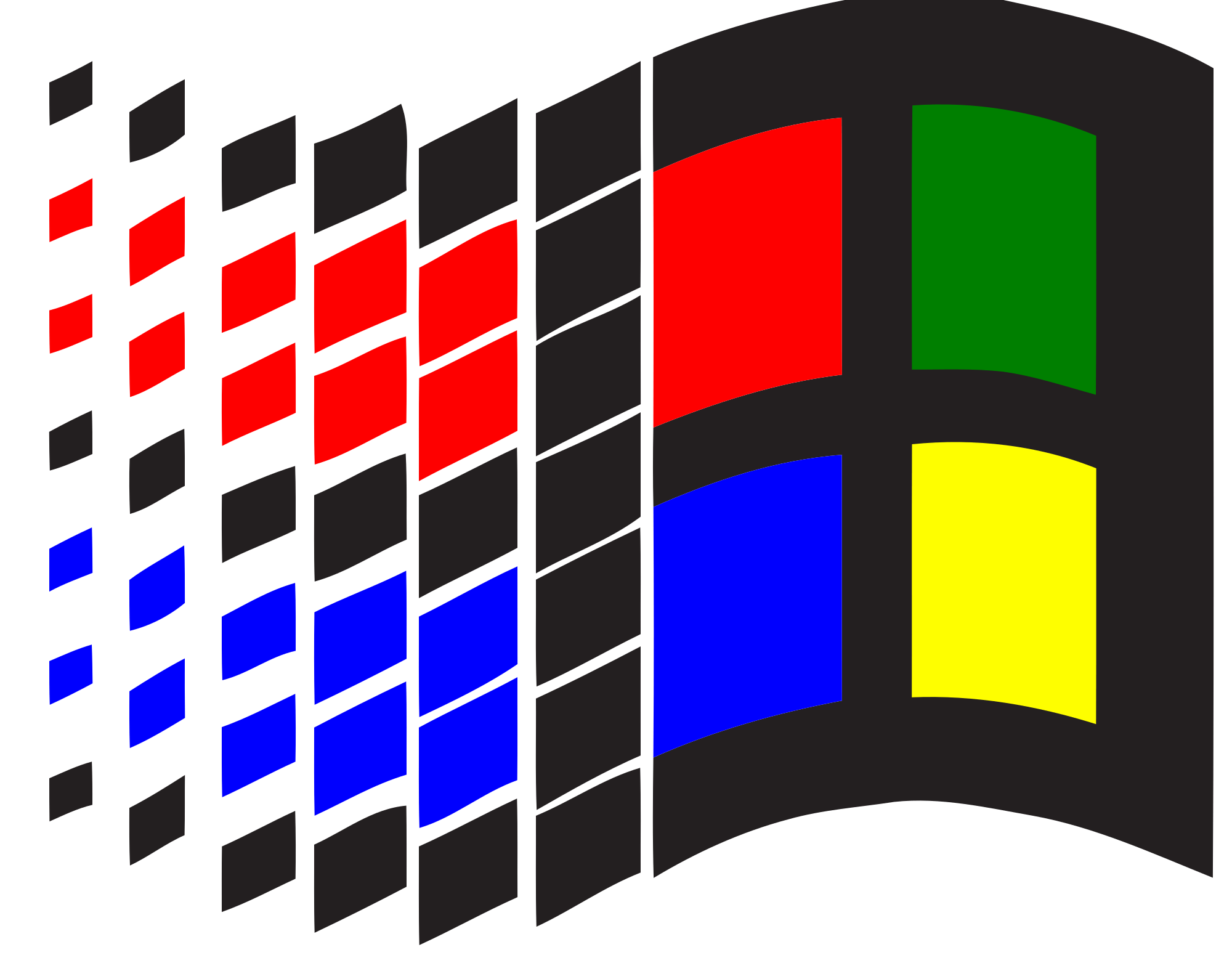 Microsoft Windows 3.1 Logo - File:Windows logo - 1992.svg - Wikimedia Commons