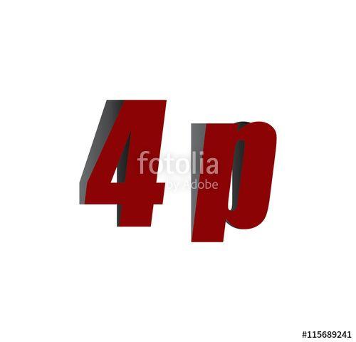 4P Logo - 4p logo initial red and shadow