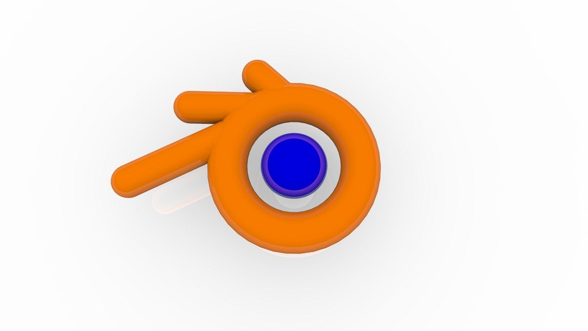 Blender Logo - Simple Blender Logo 3D | CGTrader