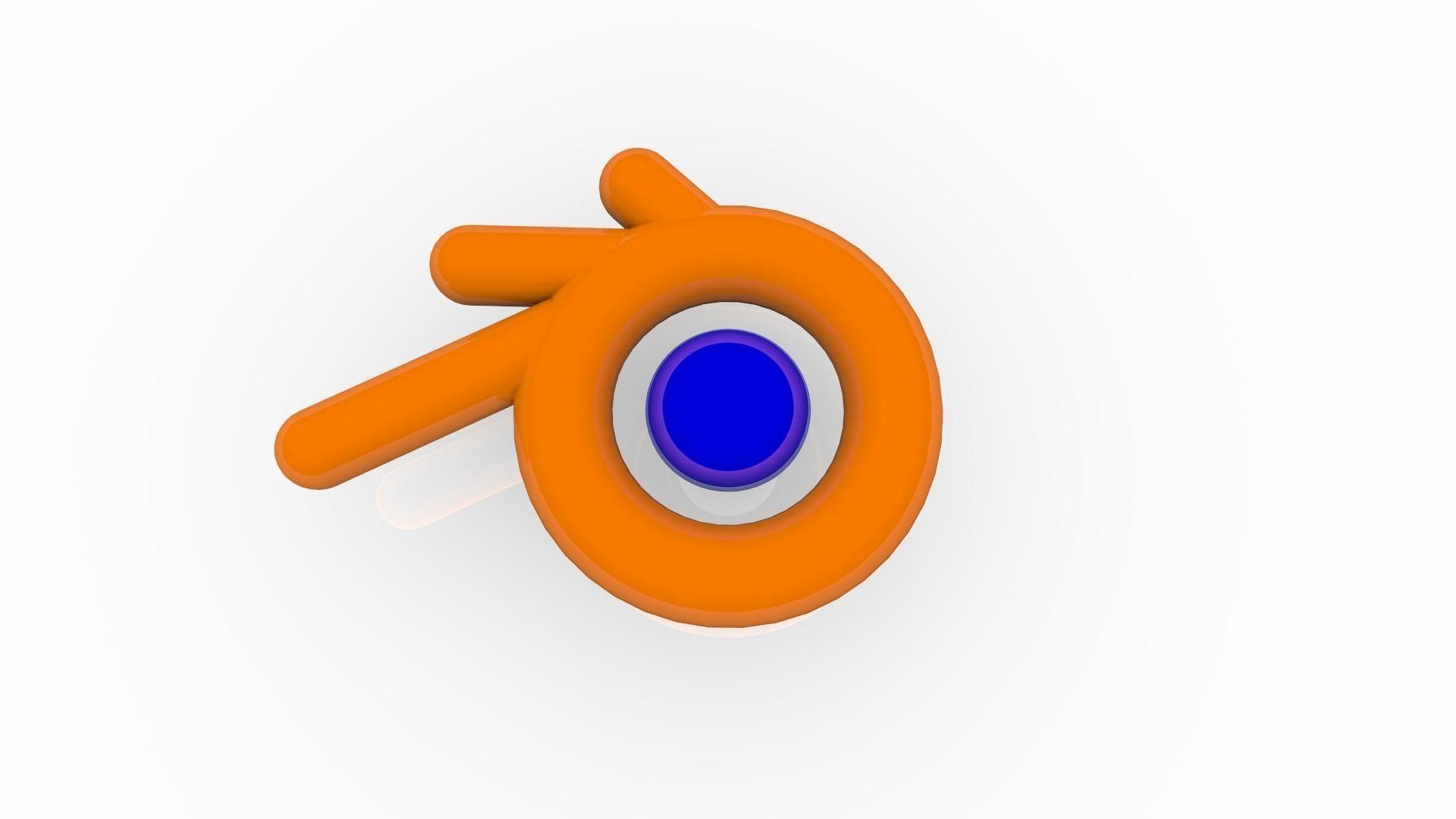 Blender Logo - Simple Blender Logo 3D