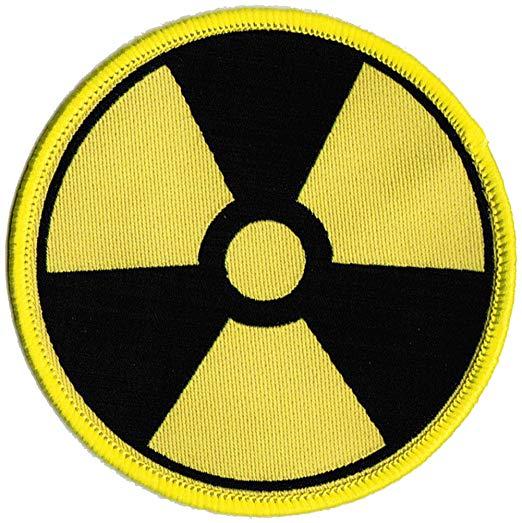 Radiation Logo - Nuclear Radiation Symbol Embroidered Patch Iron-On Danger Symbol ...