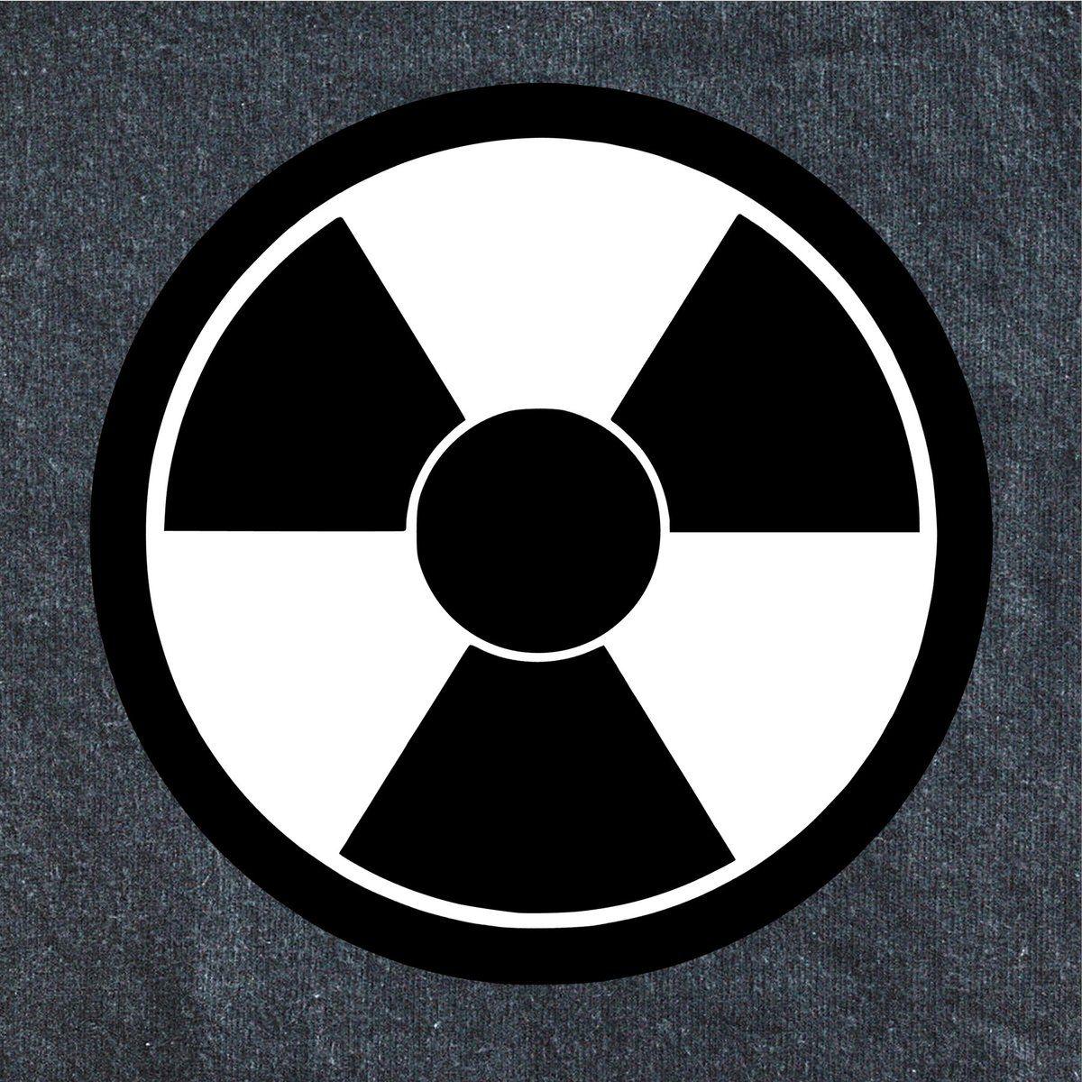 hulk radiation symbol black and white