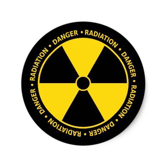 Radiation Logo - Radiation Symbol Sticker. Zazzle.co.uk