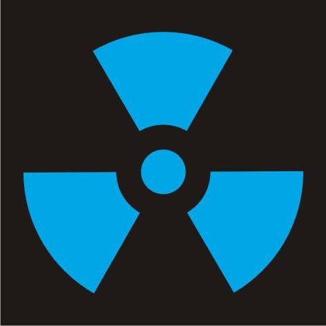 Radiation Logo - Nuclear radiation pattern luminous stickers Nuclear radiation logo