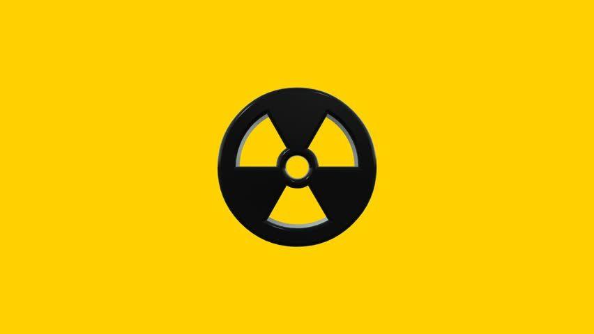 Radiation Logo - Rotating Nuclear Radioactive Radiation Symbol Stock Footage Video ...