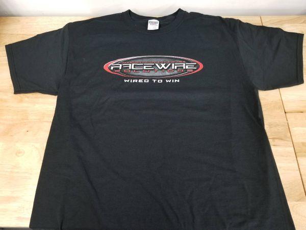 Racewire Logo - RaceWire Black T-Shirts | RaceWire Solutions