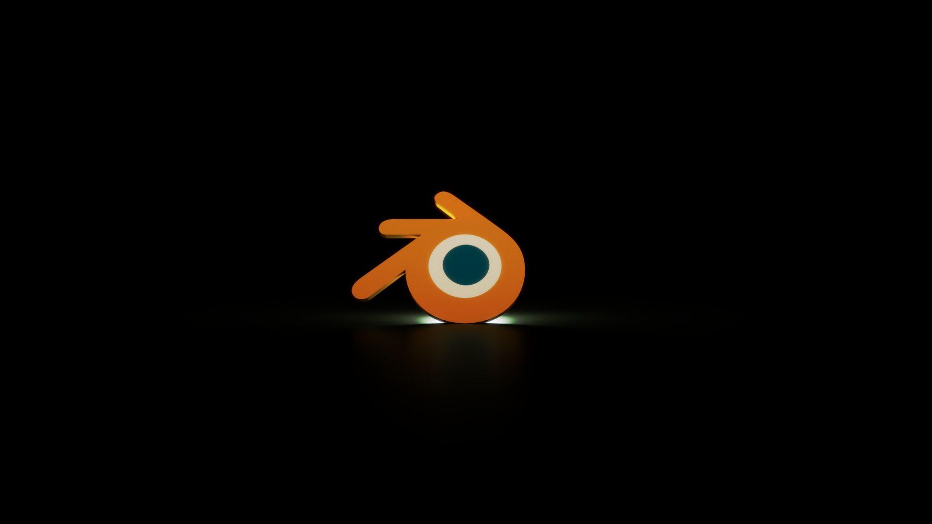 Blender Logo - Jeremiah Semanko - 4k 16-bit Blender Logo desktop background