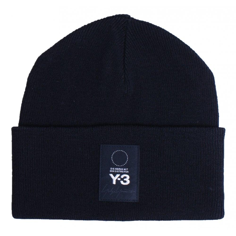 Y-3 Logo - Y3 Logo Beanie Black | Y3 | Ragazzi Clothing