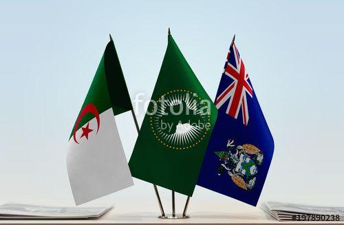 Ascension Logo - Flags of Algeria African Union and Ascension Island