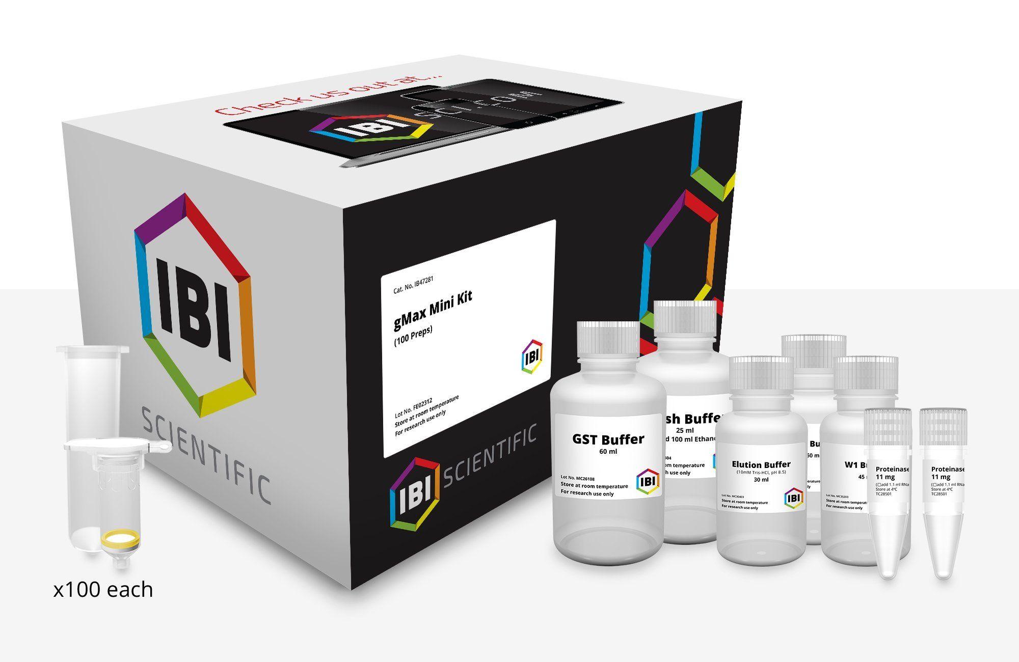 Gmax Logo - gMAX Mini Genomic DNA Kit – 100 Prep – IBI Scientific