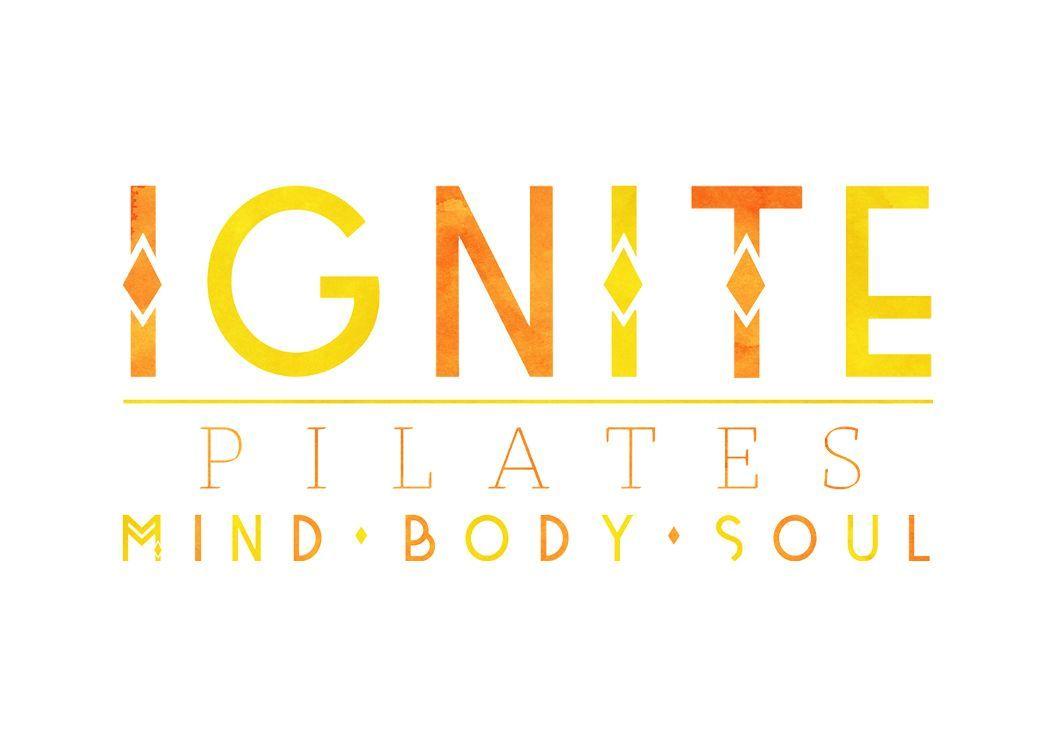 Ashly Logo - Ignite Pilates Logo Design Business Packaging