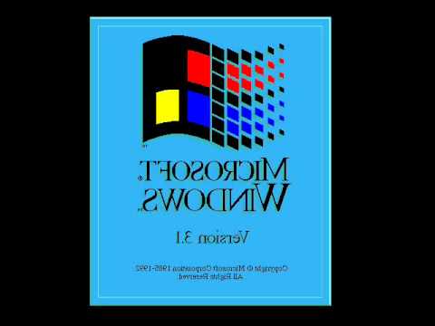 Microsoft Windows 3.1 Logo - Microsoft Windows Version 3.1 (1992) Logo (Mirrored) - YouTube