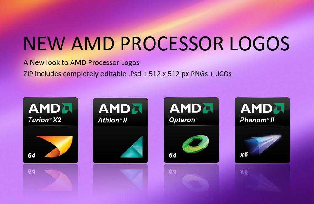 Processor Logo - NEW AMD PROCESSOR LOGO ICONS