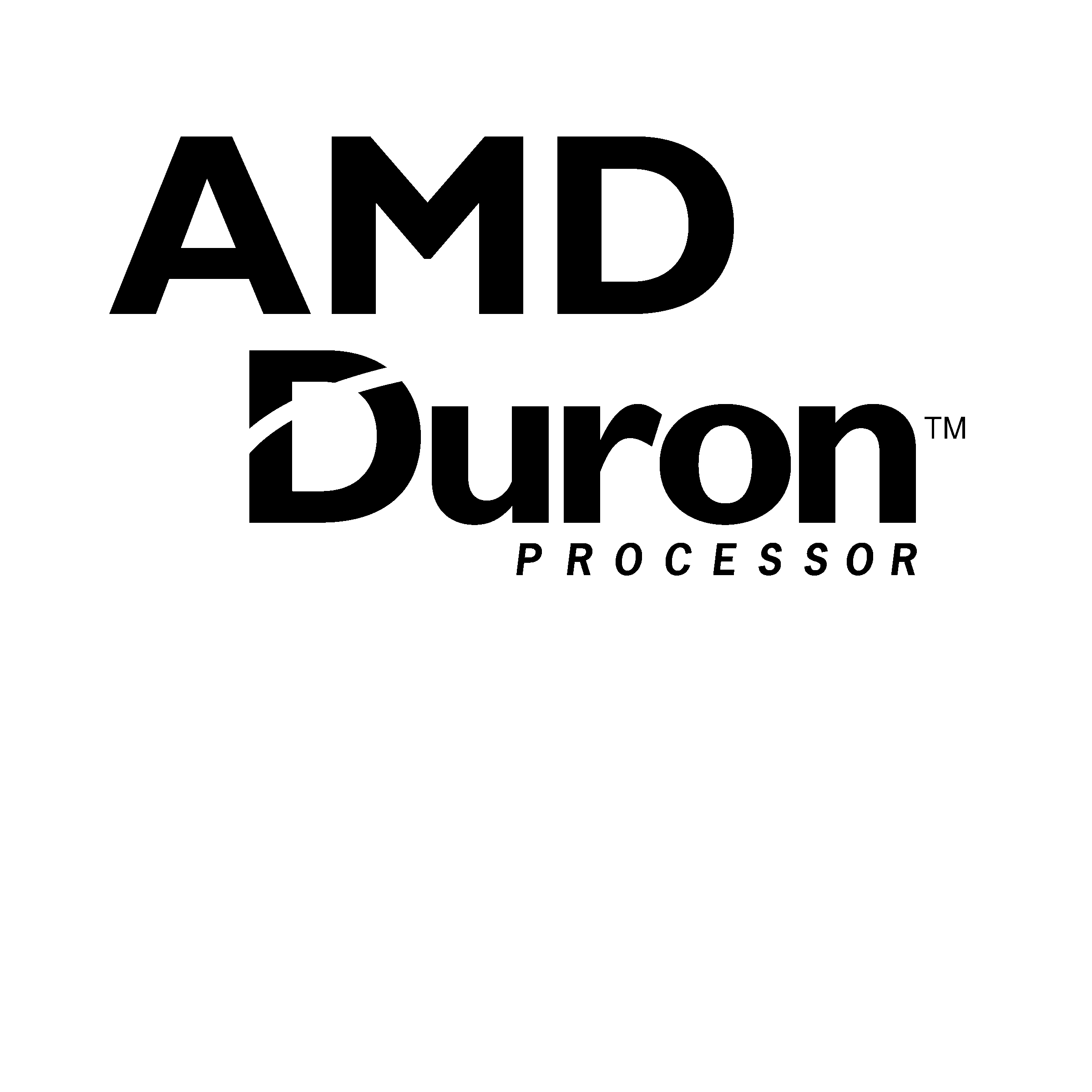 Processor Logo - AMD Duron Processor Logo PNG Transparent & SVG Vector