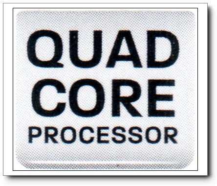 Processor Logo - AMD QUAD CORE PROCESSOR Logo Stickers Badge for Laptop
