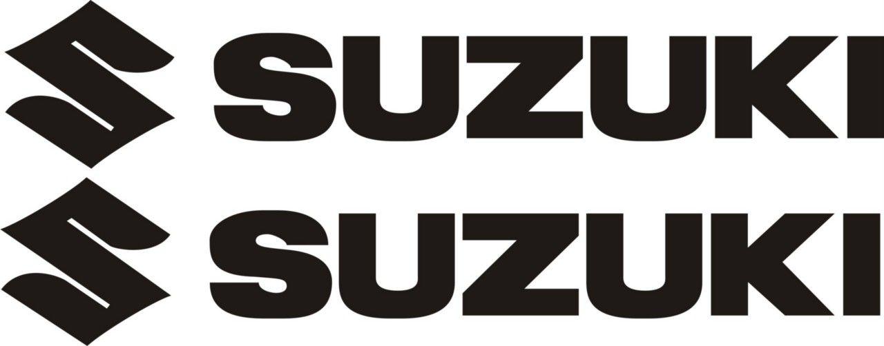 Suziki Logo - 2 x SUZUKI LOGO MOTORBIKE TANK STICKERS DECALS 22cm x ...