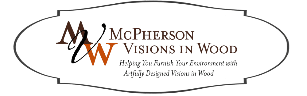 MCP Logo - McP logo on plaque red – McPherson Visions in Wood