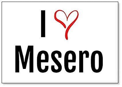 Mesero Logo - Amazon.com: I Love Mesero, fridge magnet (design 3): Kitchen & Dining