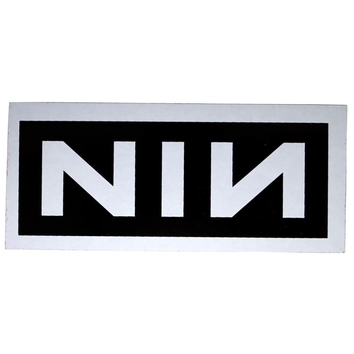 Nin Logo - Sticker Nine Inch Nails NIN Band Name Logo Reznor Industrial Rock Music  Decal