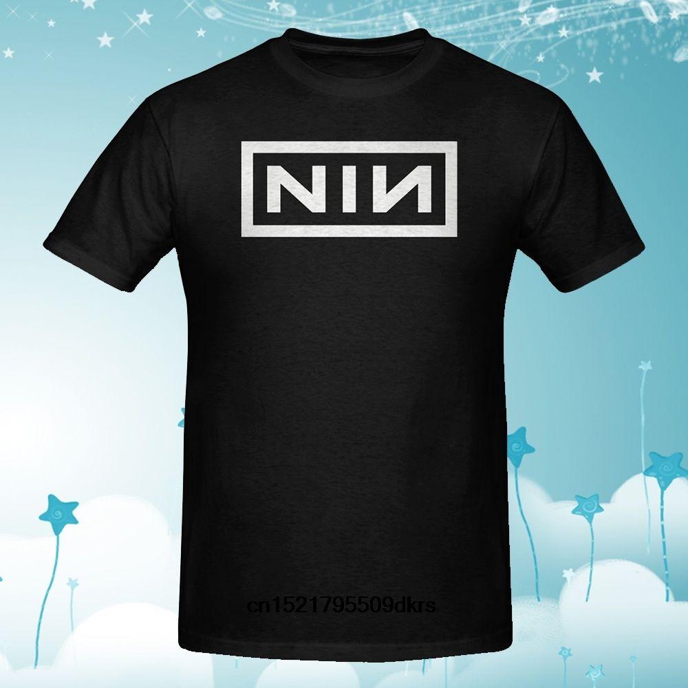 Reznor Logo - Men T shirt Vintage Nine Inch Nails NIN Trent Reznor Logo Black ...