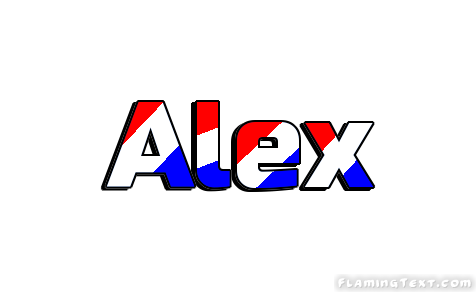 Alex Logo - United States of America Logo. Free Logo Design Tool from Flaming Text