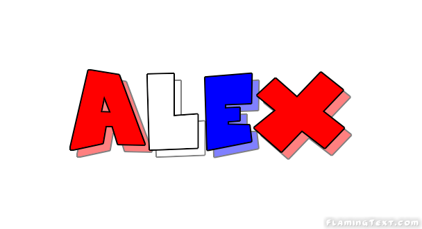 Alex Logo - United States of America Logo. Free Logo Design Tool from Flaming Text