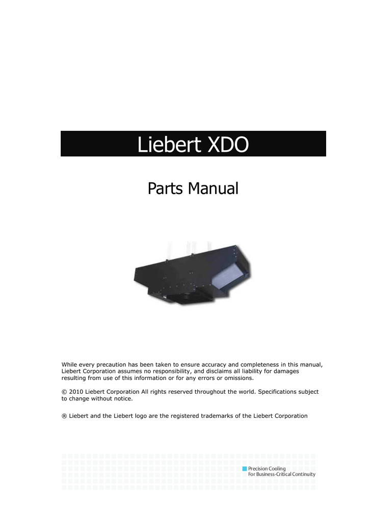 Liebert Logo - Liebert XDO