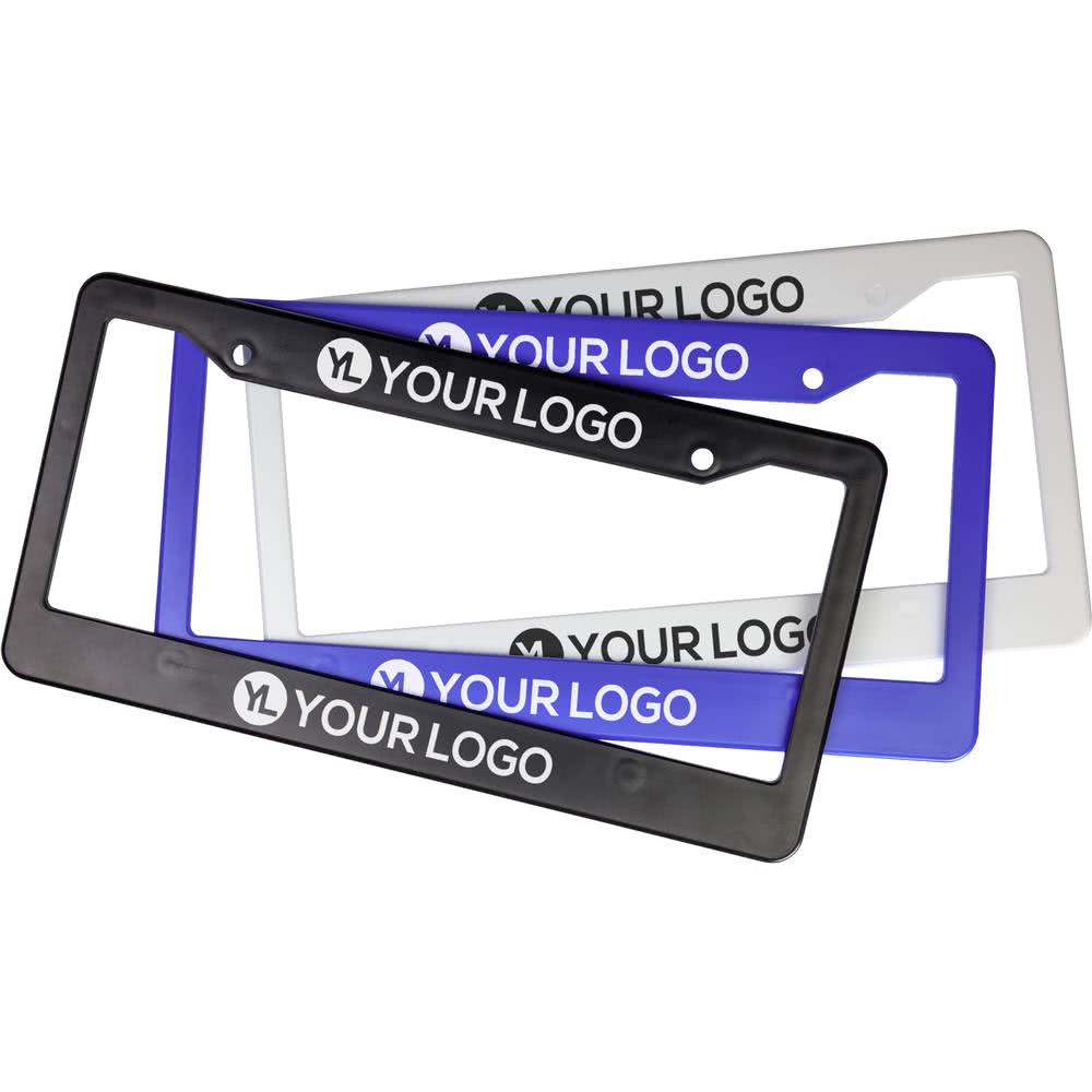 License Logo - Promotional Auto License Plate Frames with Custom Logo for $0.708 Ea.