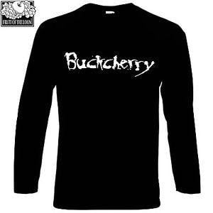 Buckcherry Logo - Buckcherry LOGO FRUIT OF THE LOOM BLACK T SHIR S XXL Long Sleeve