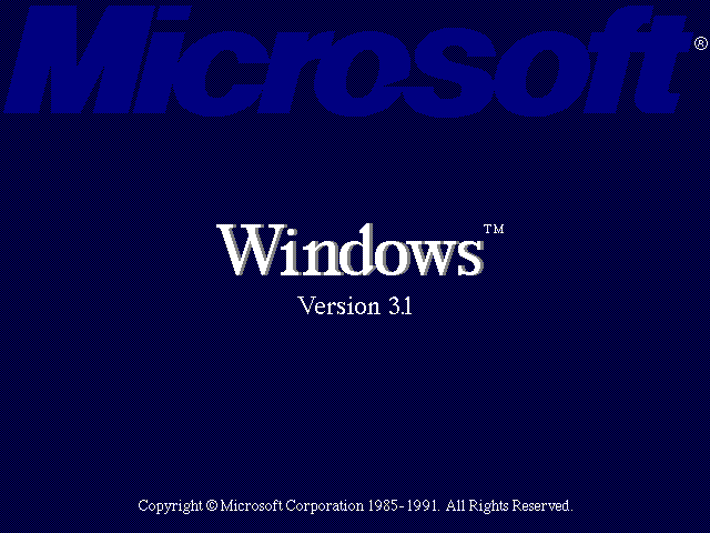 Windows 3.1 Logo - Windows 3.1 build 34e (beta)'s Computer Central