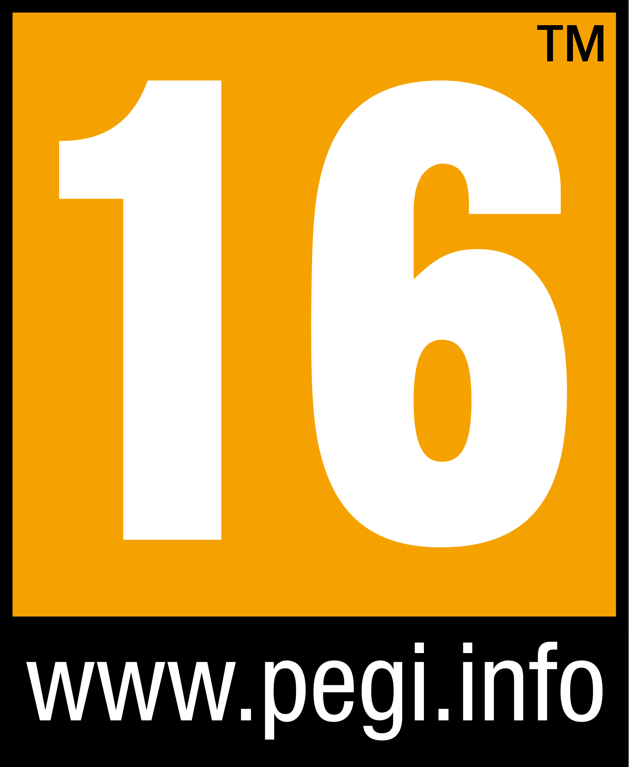 16 Logo - File:PEGI 16.svg - Wikimedia Commons