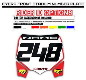 Cycra Logo - HONDA GRAPHIC - Cycra Stadium front Number Plate motocross dirt bike ...
