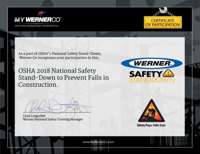 WernerCo Logo - Werner to Provide Construction Safety Training Truck