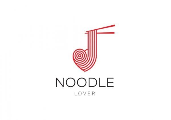 Noodle Logo - Noodle Lover • Premium Logo Design