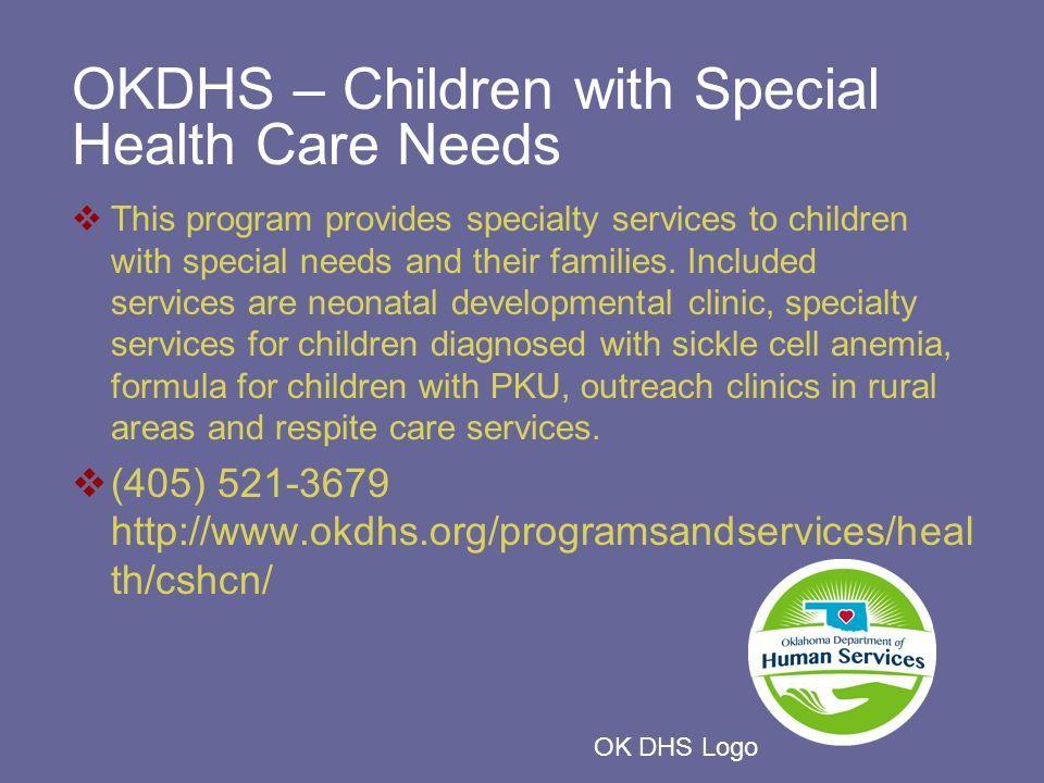 OKDHS Logo - Community Resources Presenters: Amy Duncan, Heather Pike, Joni Bruce ...