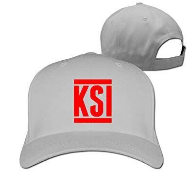 Ksi Logo - BAI XUE Youtube Red KSI Logo Adjustable Perforated Cap: Amazon.co.uk ...