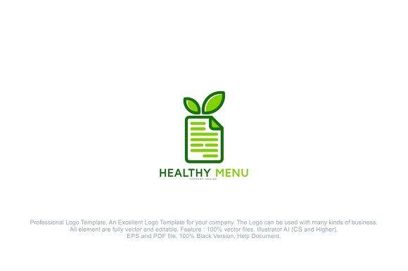 Diet Logo - Healthy Menu - Diet Logo Template ~ Logo Templates ~ Creative Market