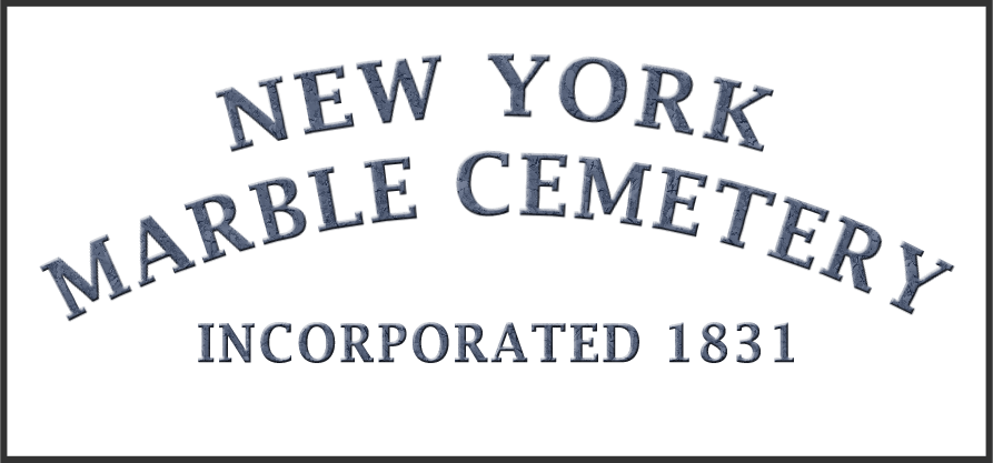 Cemetery Logo - New York Marble Cemetery – The oldest public non-sectarian cemetery ...