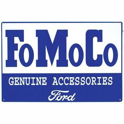 FoMoCo Logo - FoMoCo Tin Sign M643 - Free Shipping on Orders Over $99 at Summit Racing