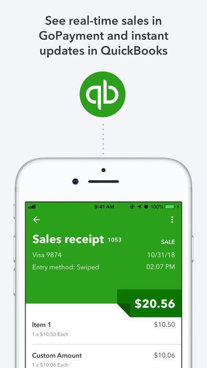 GoPayment Logo - QuickBooks GoPayment POS by Intuit Inc.