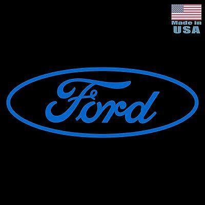 FoMoCo Logo - LARGE 30 FORD Vinyl Decal -BLUE- Car Truck Adhesive Window Sticker