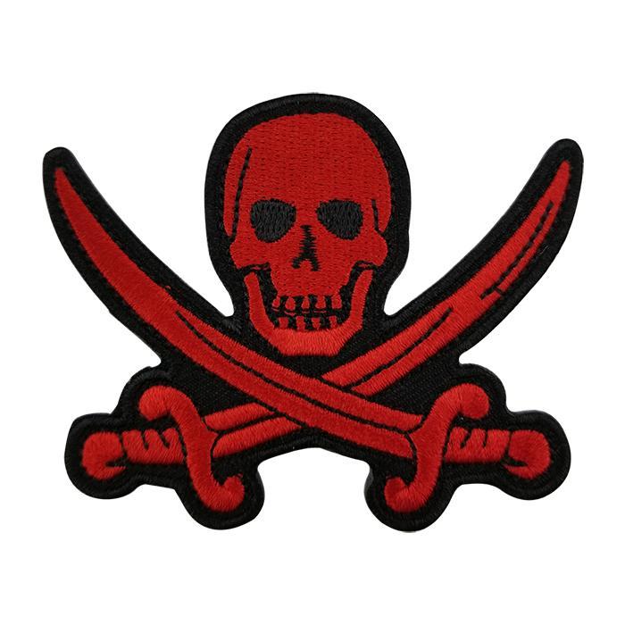 Dangerous Logo - 2019 Red Pirate Sword Skull Patch Tags Rebel Iron On Dangerous Logo ...