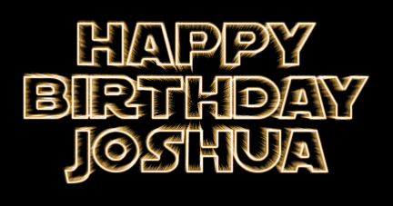 Joshua Logo - Happy Birthday Joshua logo. Free logo maker.